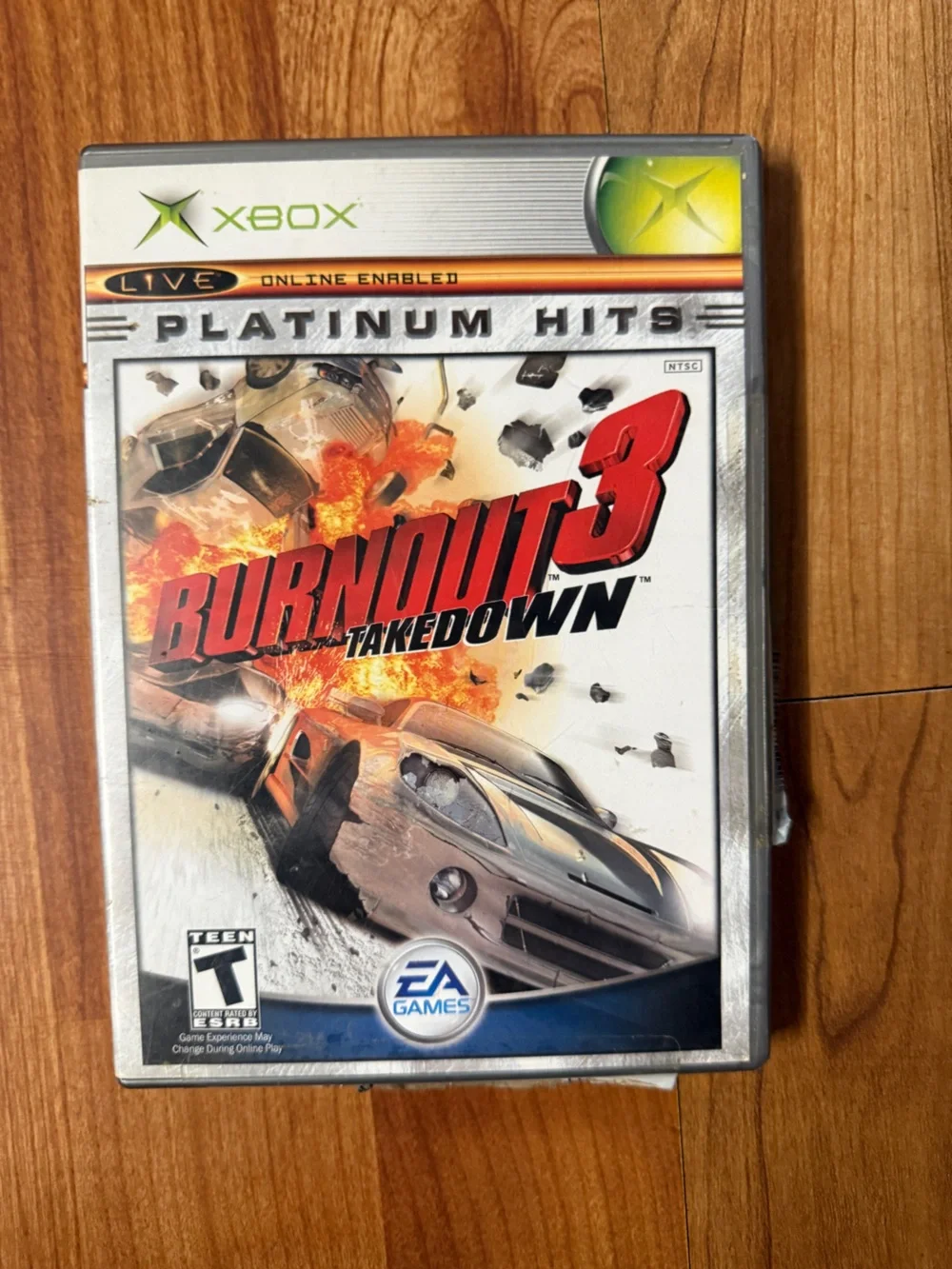 Xbox Burnout 3: Takedown (Platinum Hits) - Silver/White Cover